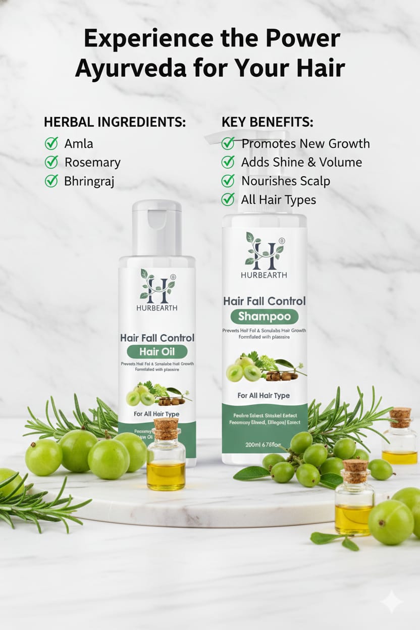 Hurbearth Care Combo - Hair Fall Control & Repair Kit