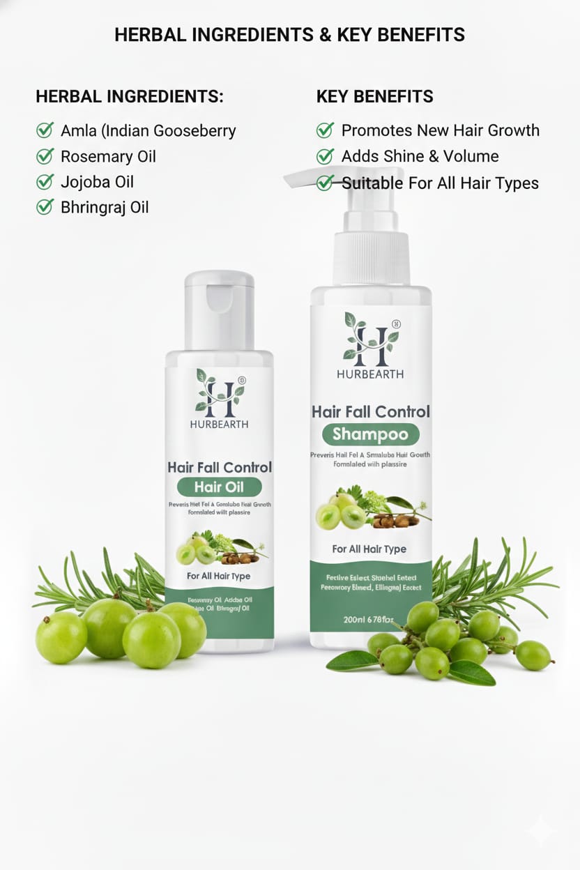 Hurbearth Care Combo - Hair Fall Control & Repair Kit